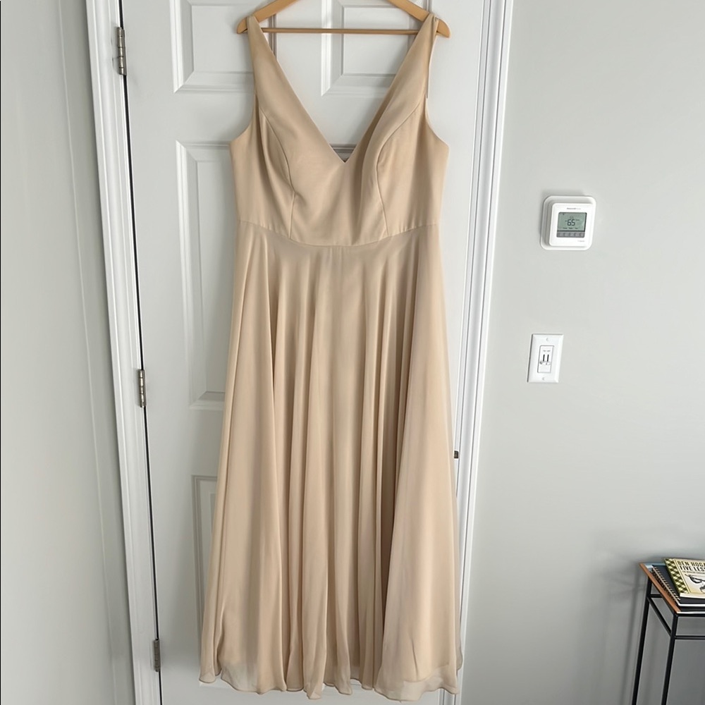 Jenny Yoo Champagne Maddi Bridesmaid Dress